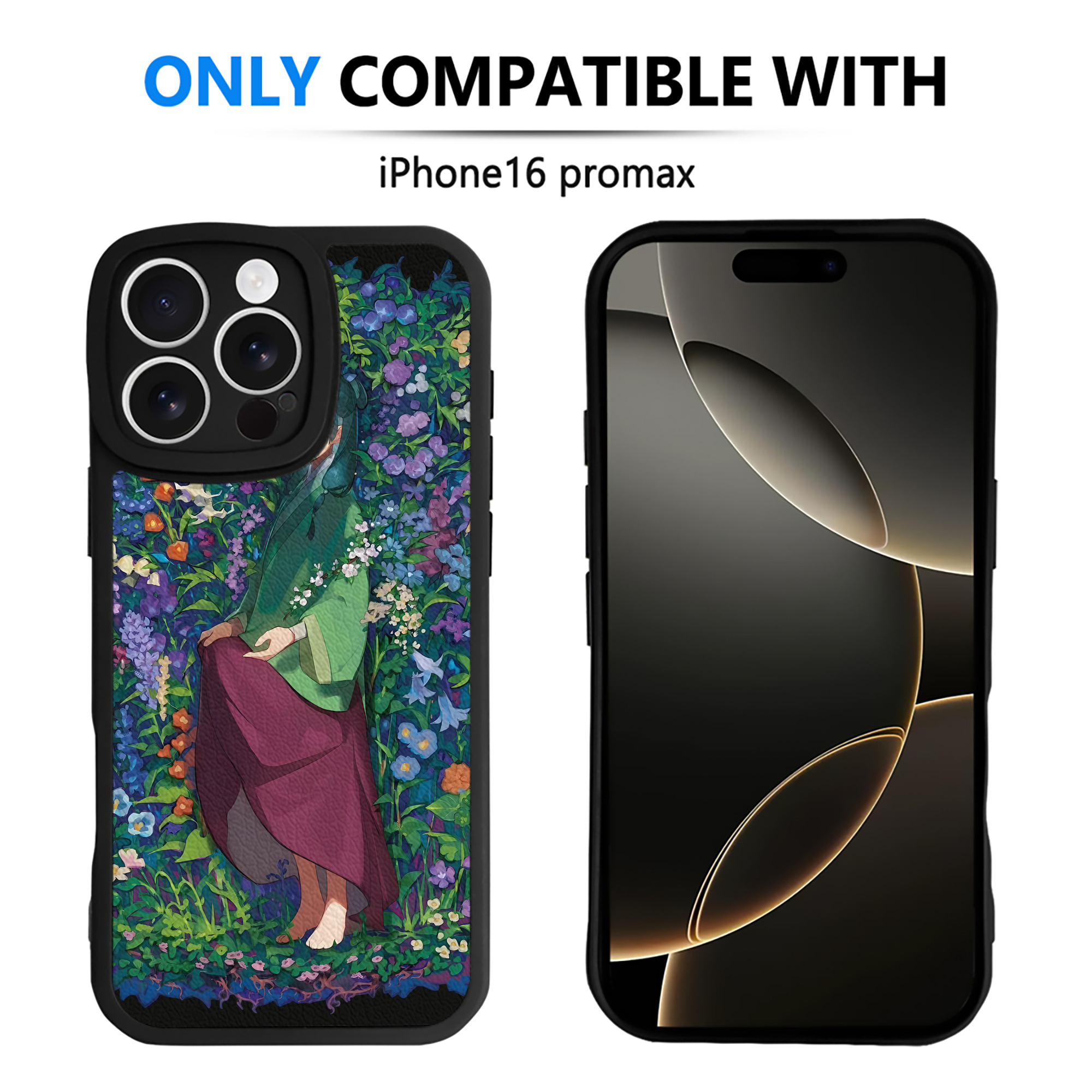 （画像用） 薬屋のひとりごと The Apothecary Diaries 【iPhone 16シリーズ対応】シリコンスマホケース（レザー調） 材質：シリコン